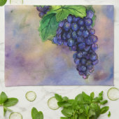 Pinot Grapes Roter Wein Kunst, Dichtung und Musik Geschirrtuch (Gefaltet)