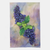 Pinot Grapes Roter Wein Kunst, Dichtung und Musik Geschirrtuch (Vertikal)