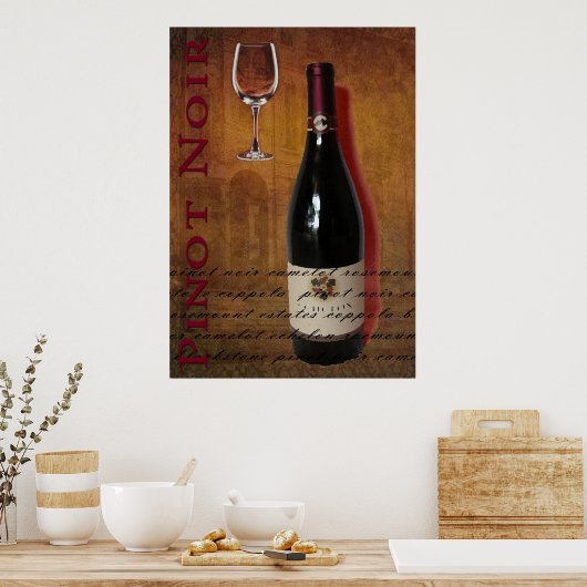 Pinot Noir Poster (Küche)