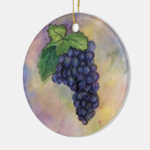 Pinot Noir Weinkultur und Erde Keramikornament (Links)