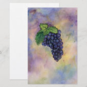 Pinot Noir Weintrauben Maggiore Briefpapier (Vorne/Hinten)