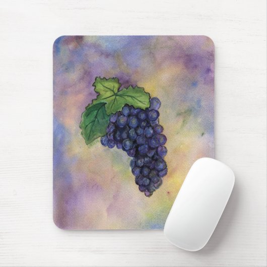 Pinot Noir Weintrauben Mousepad (Mit Mouse)