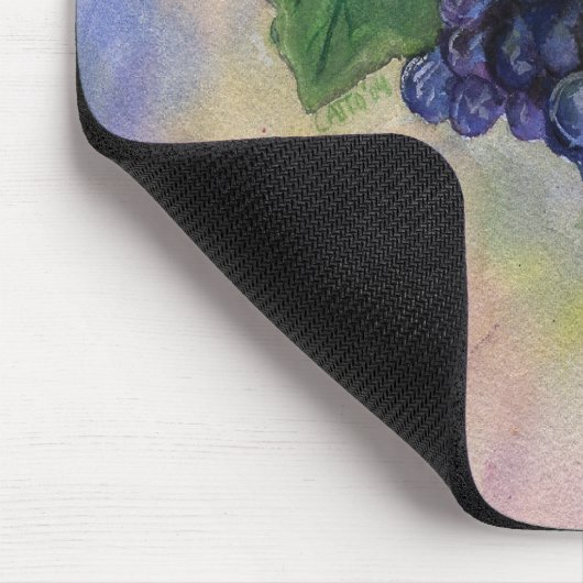 Pinot Noir Weintrauben Mousepad (Ecke)