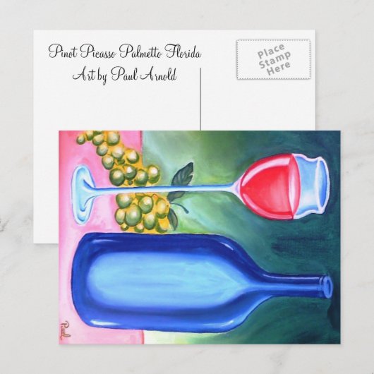 Pinot Postcard Postkarte (Vorne/Hinten)