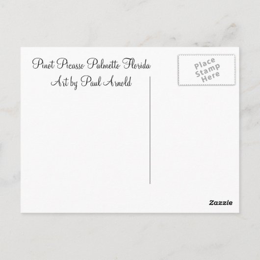 Pinot Postcard Postkarte (Rückseite)