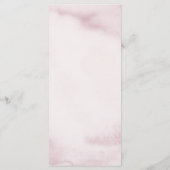 Pinot rosa Abschluss Abendessen Menü Invii Menükarte (Rückseite)