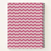 Pinot und White Zig Zag-Notebook Notizblock (Rückseite)