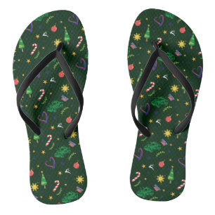 Pinoy Ako Filipino Weihnachtsmuster Badesandalen