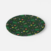 Pinoy Ako Filipino Weihnachtsmuster Pappteller (Schrägansicht)