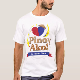 Pinoy Ako! Sa Puso't Diwa (Ich bin auswendig FIlip T-Shirt