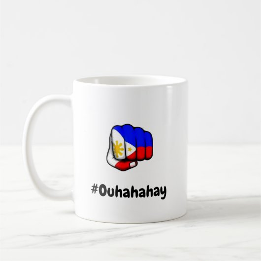 Pinoy Fist Pump Flag Tasse (Links)