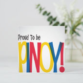 Pinoy Philippine Independence Einladung (Stehend Vorderseite)