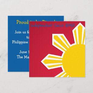 Pinoy Philippinischer Unabhängigkeitstag Einladung