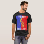 Pinoy seit Geburts-grundlegendem dunklem T - Shirt (Vorne ganz)