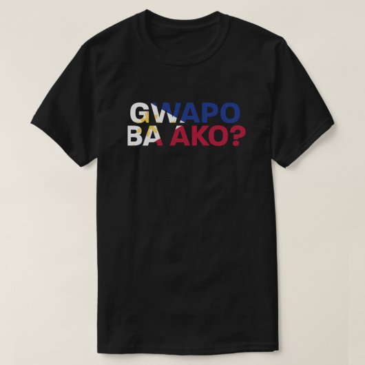 PinoyDesigns "Bin ich hübsch?" T-Shirt (Design vorne)