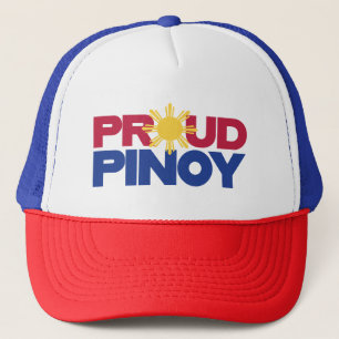 PinoyDesigns "Proud Pinoy" Trucker Hat Truckerkappe