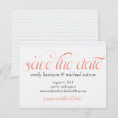 Pinpoint Polka Dots Save the Date (Vorne/Hinten)