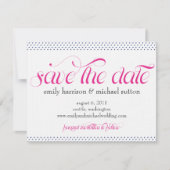 Pinpoint Polka Dots Save the Date (Vorderseite)