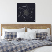 Pinrad des Lebens Leinwanddruck (Insitu (Schlafzimmer))