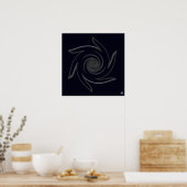 Pinrad des Lebens Poster (Küche)