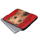 Pinscher Farbblock Laptopschutzhülle (Vorne Knopf)