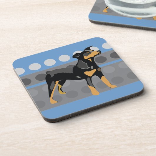 PINSCHER GETRÄNKEUNTERSETZER (Linke Seite)