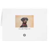 Pinscher Malerei Original Tierart (Rückseite Horizontal)