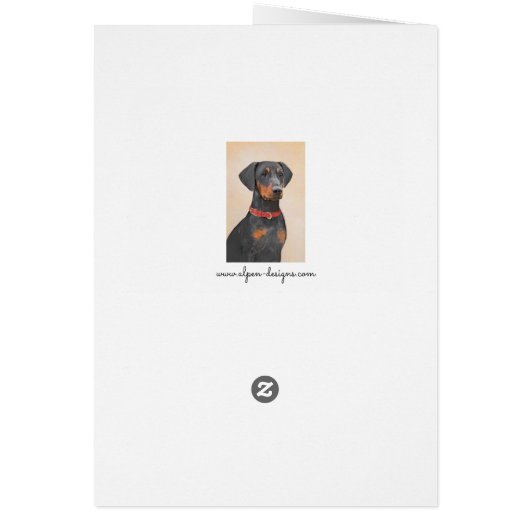Pinscher Malerei Original Tierart (Hinten)