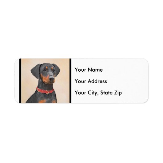 Pinscher Malerei Original Tierart (Vorne)