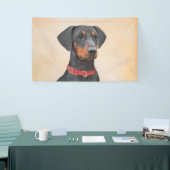 Pinscher Malerei Original Tierart Banner (Messeveranstaltung)
