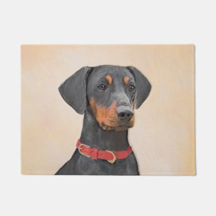 Pinscher Malerei Original Tierart Fußmatte