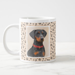 Pinscher Malerei Original Tierart Jumbo-Tasse