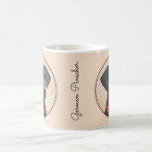 Pinscher Malerei Original Tierart Kaffeetasse (Mittel)