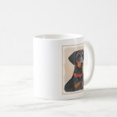 Pinscher Malerei Original Tierart Kaffeetasse (VorderseiteRechts)