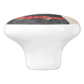 Pinscher Malerei Original Tierart Keramikknauf (Seitenansicht)