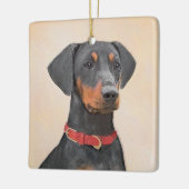Pinscher Malerei Original Tierart Keramikornament (Links)