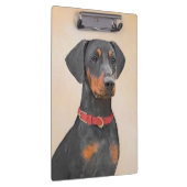 Pinscher Malerei Original Tierart Klemmbrett (Rechts)