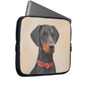 Pinscher Malerei Original Tierart Laptopschutzhülle (Vorne Rechts)