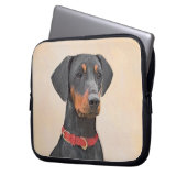 Pinscher Malerei Original Tierart Laptopschutzhülle (Vorderseite Links)