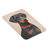 Pinscher Malerei Original Tierart Magnet (Rechte Seite)