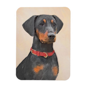 Pinscher Malerei Original Tierart Magnet