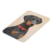 Pinscher Malerei Original Tierart Magnet (Linke Seite)