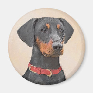 Pinscher Malerei Original Tierart Magnet