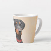 Pinscher Malerei Original Tierart Milchtasse (Rechte Ecke)
