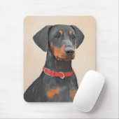 Pinscher Malerei Original Tierart Mousepad (Mit Mouse)
