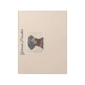 Pinscher Malerei Original Tierart Notizblock (Rotiert)