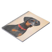 Pinscher Malerei Original Tierart Notizblock (Linke Seite)