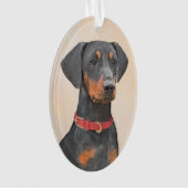 Pinscher Malerei Original Tierart Ornament (Vorderseite)