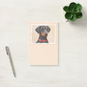 Pinscher Malerei Original Tierart Post-it Klebezettel (Büro)