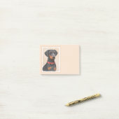 Pinscher Malerei Original Tierart Post-it Klebezettel (Auf Schreibtisch)